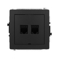 KARLIK DECO 12DGKBO-4  Gniazdo komputerowe podwójne 2xRJ45