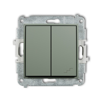 KARLIK ICON 61IWP-10.1 Mechanizm łącznika jednobiegunowego ze schodowym (wspólne zasilanie)