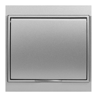 Gniazdo pojedyncze p/t 2P+Z, bryzgoszczelne z klapką Luna, 16A, 250V, PT-16LH, srebrny