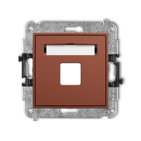 KARLIK MINI 63MGM-1P Mechanizm gniazda multimedialnego pojednczego bez modułu (standard Keystone)