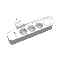 Plastrol Przedłużacz 3-gn.+USBA+USBC/1,5 E z włącznikiem W-30006
