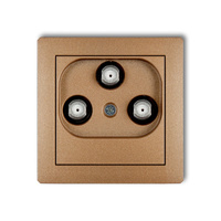 KARLIK DECO 8DGMV  Gniazdo multimedialne 3F DATA (Vectra)