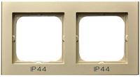OSPEL SONATA RH-2R/39 Ramka podwójna do łączników IP-44 złoty