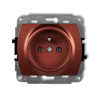 KARLIK TREND 9GP-1z Mechanizm gniazda pojedynczego z uziemieniem 2P+Z (bez przesłon torów prądowych)