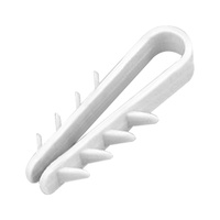 Uchwyt kablowy wbijany, przewód okrągły ∅ 18mm, biały, 20 szt.