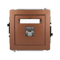 KARLIK DECO 9DGK-1e Gniazdo komputerowe pojedyńcze 1xRJ45
