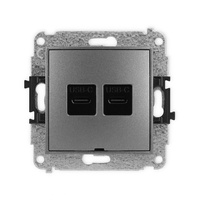 KARLIK MINI 11MGUSBBO-8 Gniazdo podwójne 2xUSB C-C