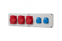 F-ELEKTRO F3.0438 Roz. HORIZONTAL B 2x16/5, 32/5, 2x230V