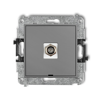 KARLIK MINI 27MGFBO-1  Gniazdo antenowe pojedyńcze  typu F (SAT) niklowany