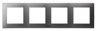 OSPEL SZAFIR RH-4Z/70 Ramka poczwórna do łączników IP-44 szary