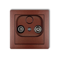 KARLIK DECO 9DG15P  Gniazdo abonenckie RTV przelotowego 15dB