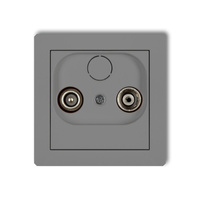 KARLIK DECO 27DG15P Gniazdo abonenckie RTV przelotowego 15dB