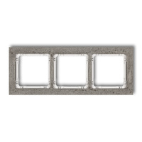 KARLIK DECO 28-0-DRB-3 Ramka uniwersalna potrójna - beton (ramka: ciemnoszary; spód: biały)
