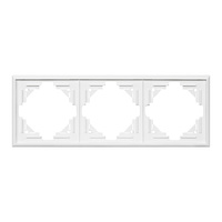 Ramka potrójna Luna, Ra-3L, biały