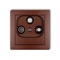 KARLIK DECO 9DGSN Gniazdo abonenckie 2 wyjścia SAT + TV