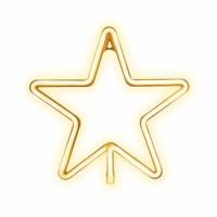 PLASTROL Neon T-90861Neon LED CHRISTMAS GWIAZDA ciepły biały FLNE22