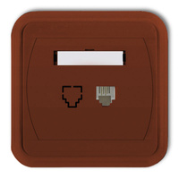 KARLIK LIZA 4GLT-1  Gniazdo telefoniczne pojedyncze 1xRJ11