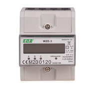 F&F Licznik zużycia prądu WZE-3 trójfazowy, z wyświetlaczem LCD