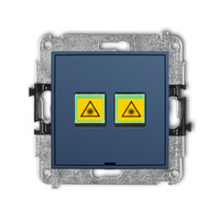 KARLIK MINI 64MGOPBO-2 Mechanizm gniazda światłowodowego/optycznego podwójnego, bez pola opisowego