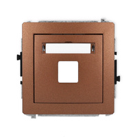 KARLIK DECO 9DGM-1P  Gniazdo multimedialne pojedynczego bez modułu (standard Keystone)