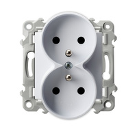 OSPEL SZAFIR GP-2ZRZ/m/00 Gniazdo podwójne z uziemieniem moduł