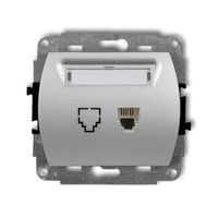 KARLIK TREND 7GT-1  Gniazdo telefoniczne pojedyńcze  1xRJ11