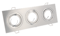 LED line® Oprawa sufitowa kwadrat ruchoma srebro szcz. x3
