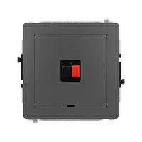 KARLIK DECO 28DGGBO-1 Gniazdo głośnikowe pojedyńcze