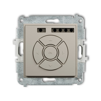 KARLIK ICON 60ISR-4 Mechanizm elektronicznego sterownika roletowego (sterowanie lokalne i pilotem, sterowanie strefą i podstrefą)