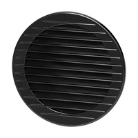 Kratka okrągła z siatką Ø120, grafitowa