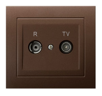 OSPEL KIER GPA-10WPZ/52 Gniazdo RTV zakończeniowe brąz