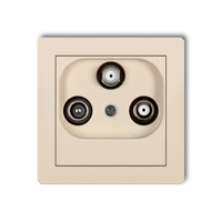 KARLIK DECO 1DGSN  Gniazdo abonenckie 2 wyjścia SAT + TV