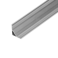 Profil aluminiowy do taśm LED, 2000 x 15,8 x 15,8 mm, kątowy, srebrny