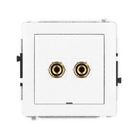 KARLIK DECO 25DGGBO-3 Gniazdo głośnikowe pojedyńcze