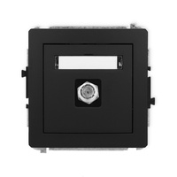 KARLIK DECO 12DGF-1 Gniazdo antenowe pojedyńcze typu F (SAT) niklowany