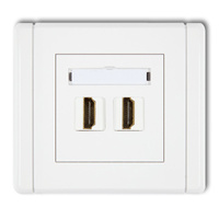 KARLIK FLEXI FHDMI-2  Gniazdo podwójne HDMI 2.0