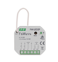 F&F FW-LED2P dwukanałowy radiowy sterownik LED 12V DC