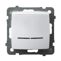 OSPEL KARO ŁP-15SS/m/00 Łącznik hotelowy z podświetleniem pomarańczowym