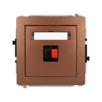 KARLIK DECO 9DGG-1  Gniazdo głośnikowe pojedyńcze