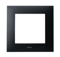 OSPEL SZAFIR RH-1Z/33 Ramka pojedyncza do łączników IP-44 czarny metalik