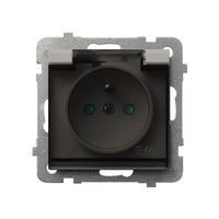 OSPEL SONATA GPH-1RZP/m/82/d Gniazdo bryzgoszczelne z/u IP-44 przesłony
