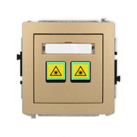 KARLIK DECO 8DGOP-2 Gniazdo światłowodowe optyczne podwójne