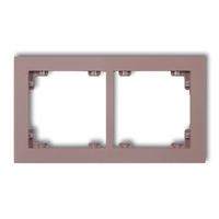 KARLIK DECO 42DR-2 Ramka uniwerstalna podwójna z tworzywa DECO Pastel Matt