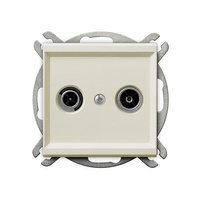 OSPEL SONATA GPA-14RP/m/27 Gniazdo RTV przelotowe 14-dB ecru