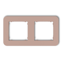 KARLIK MINI 62MRTZ-2 Ramka uniwersalna podwójna zaokrąglona z tworzywa