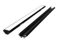 LED line PRIME Profil aluminiowy narożny czarny 2m - zestaw