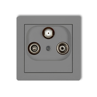 KARLIK DECO 27DGST Gniazdo abonenckie RTV-SAT końcowego (2 wejścia antenowe)