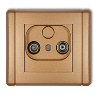 KARLIK FLEXI 8FG15P Gniazdo abonenckie RTV przelotowe 15dB