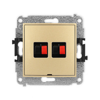 KARLIK MINI 29MGGBO-2  Gniazdo głośnikowe podwójne