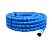 Q-SYSTEM QRK 40/32 FLEX RURA KARBOWANA PESZEL DO ZIEMI W KRĘGACH 25M NIEBIESKA